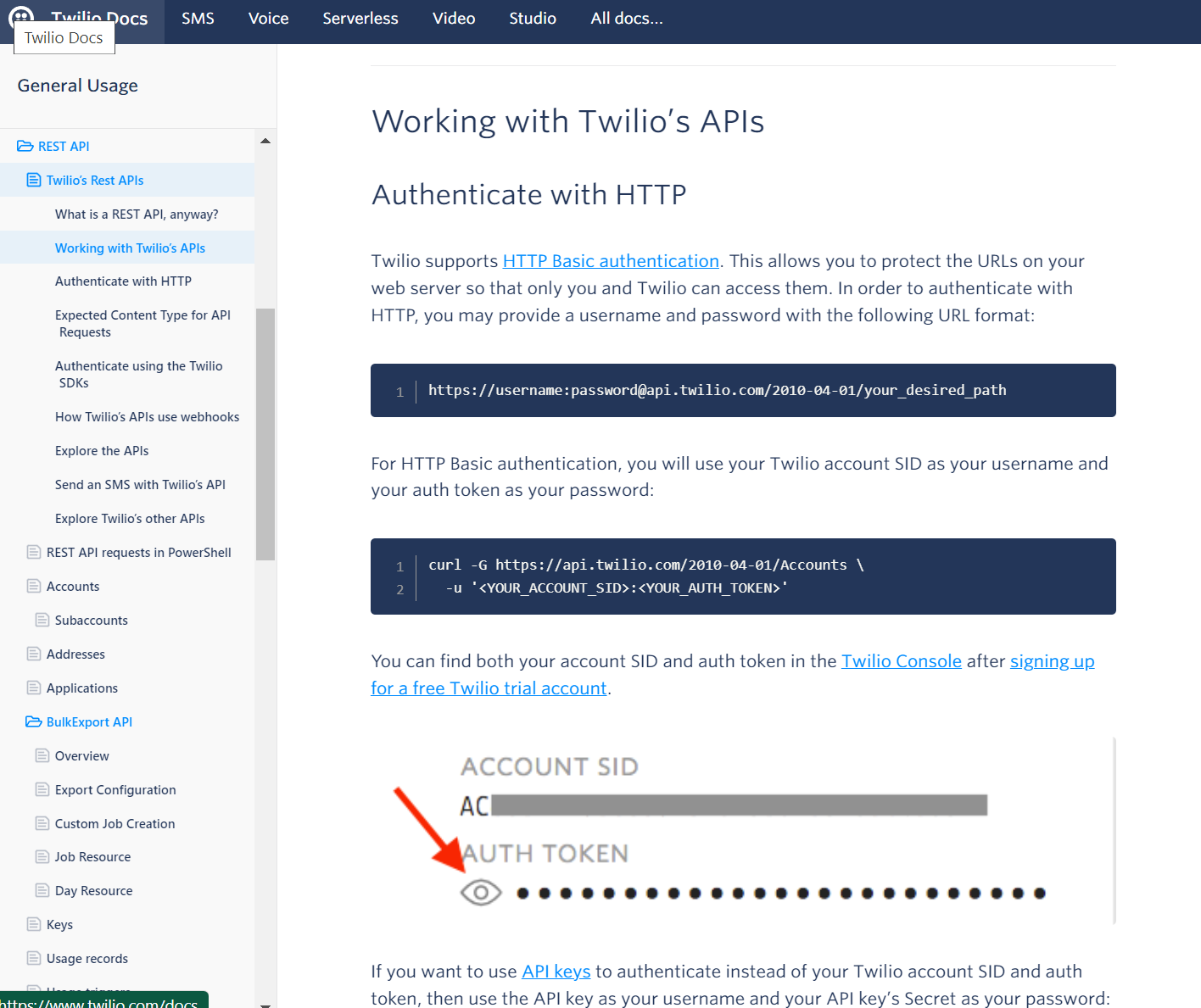twilio screenshot